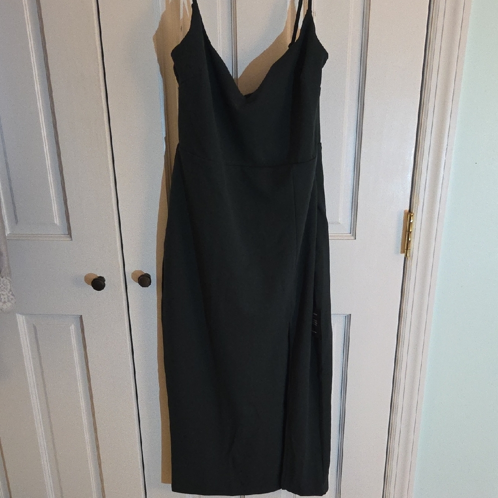 Lulu's Green Midi Dress